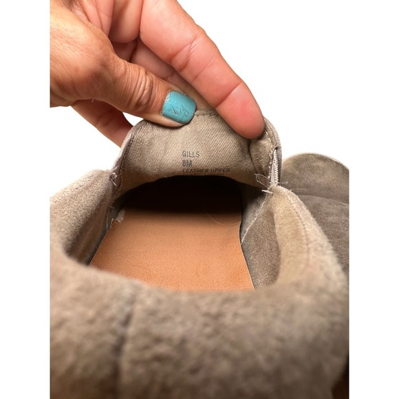 3/$20 Madden Gills Slip On Shoes Suede Taupe / Gray Casual Women's Size 8M - Picture 6 of 8